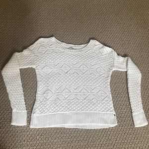 white knit sweater american eagle